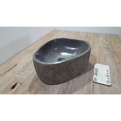 Раковина из речного камня 42x35x15 (RM2411085)