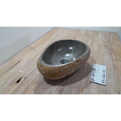 Раковина из речного камня 44х32х15 (RM2411088)