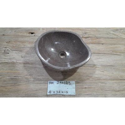 Раковина из речного камня 41x32x15 (RM2411089)