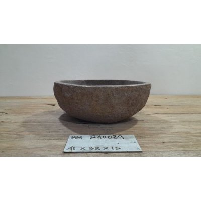 Раковина из речного камня 41x32x15 (RM2411089)