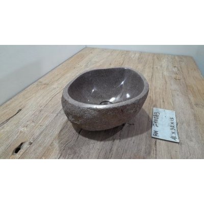 Раковина из речного камня 41x32x15 (RM2411089)