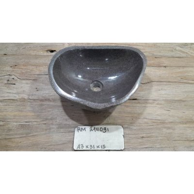 Раковина из речного камня 43x31x15 (RM2411091)