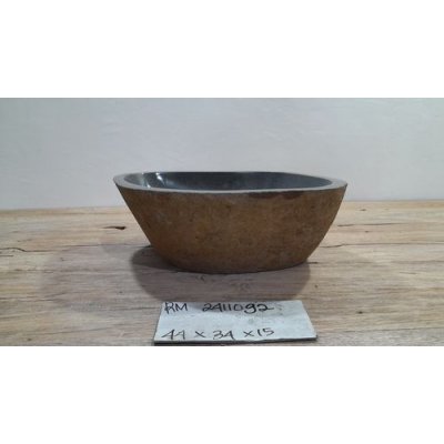 Раковина из речного камня 44x34x15 (RM2411092)