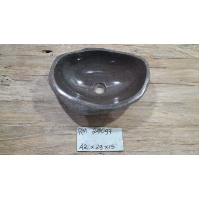 Раковина из речного камня 42x29x15 (RM2411097)