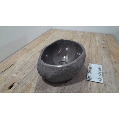 Раковина из речного камня 42x29x15 (RM2411097)