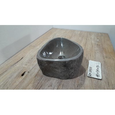 Раковина из речного камня 44x34x15 (RM2411111)