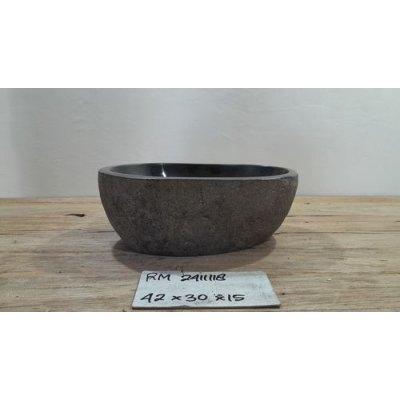 Раковина из речного камня 42х30х15 (RM2411118)