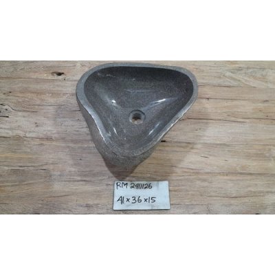 Раковина из речного камня 41х36х15 (RM2411126)