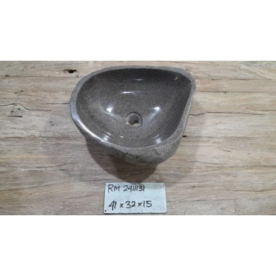 Раковина из речного камня 41x32x15 (RM2411131)