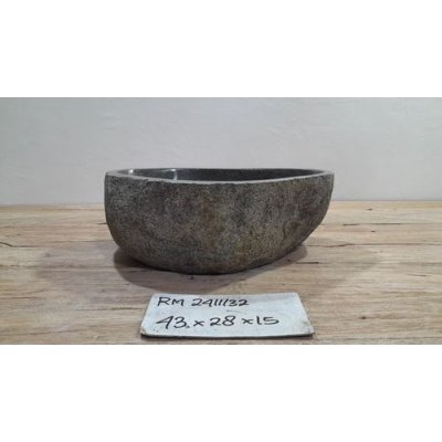Раковина из речного камня 43х28х15 (RM2411132)