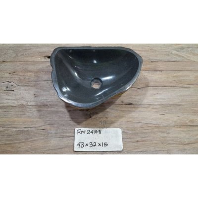 Раковина из речного камня 43х32х15 (RM2411141)