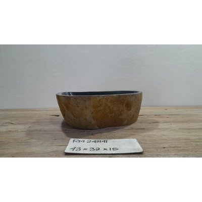 Раковина из речного камня 43х32х15 (RM2411141)