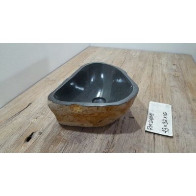 Раковина из речного камня 43х32х15 (RM2411141)