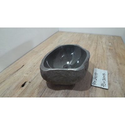 Раковина из речного камня 43x30x15 (RM2411147)