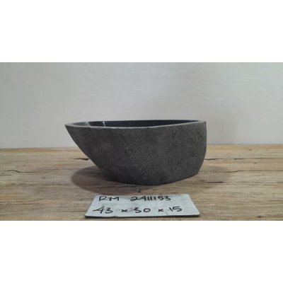 Раковина из речного камня 43x30x15 (RM2411153)
