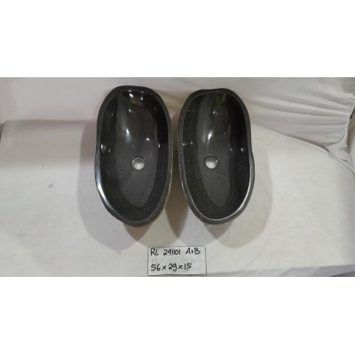 Парные раковины из речного камня с толстым краем 56x2x15 (RL241101A+B)
