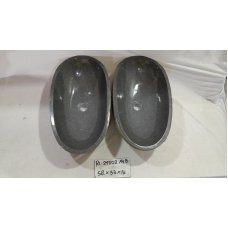 Парные раковины из речного камня 58х33х15 (RL241102A+B)