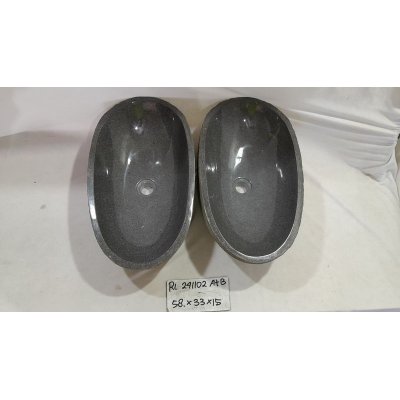 Парные раковины из речного камня 58х33х15 (RL241102A+B)