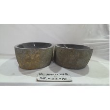 Парные раковины из речного камня 58х33х15 (RL241102A+B)