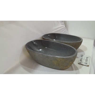 Парные раковины из речного камня 58х33х15 (RL241102A+B)