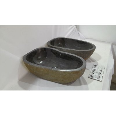Парные раковины из речного камня 51х32х15 (RL241103A+B)