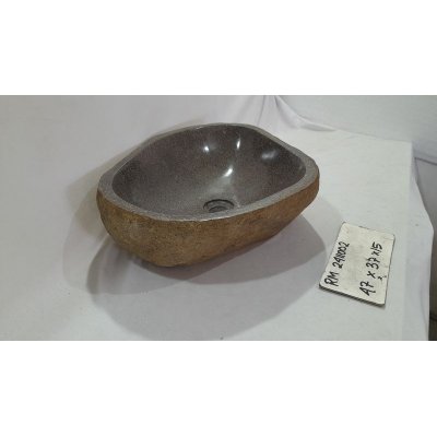 Раковина из речного камня 47х37х15 (RM2411002)