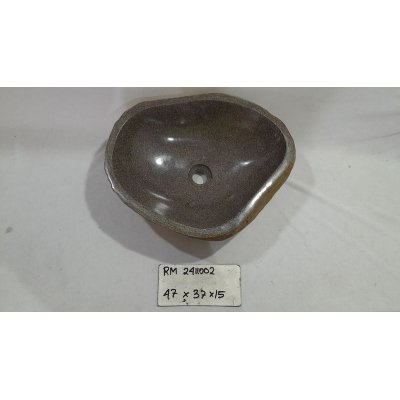 Раковина из речного камня 47х37х15 (RM2411002)