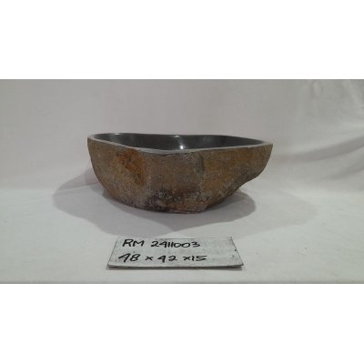Раковина из речного камня 48х42х15 (RM2411003)