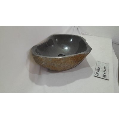 Раковина из речного камня 48х42х15 (RM2411003)