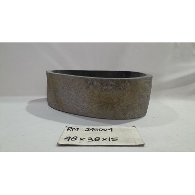 Раковина из речного камня 48х30х15 (RM2411004)