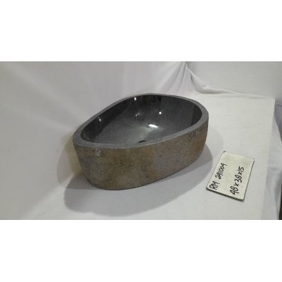 Раковина из речного камня 48х30х15 (RM2411004)