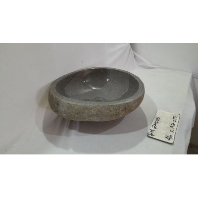 Раковина из речного камня 46x46x15 (RM2411005)
