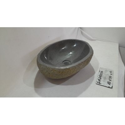 Раковина из речного камня 48x35x15 (RM2411006)