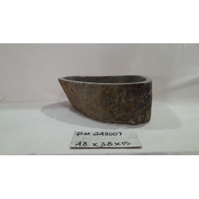 Раковина из речного камня 48x38x15 (RM2411007)