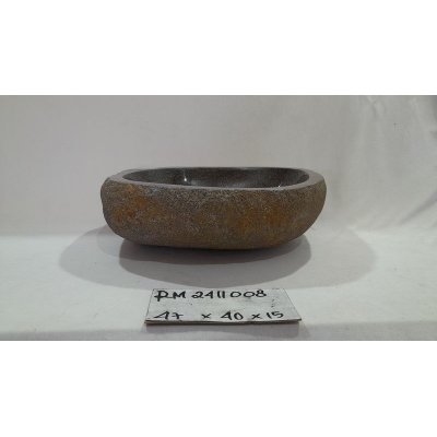 Раковина из речного камня 47x40x15 (RM2411008)
