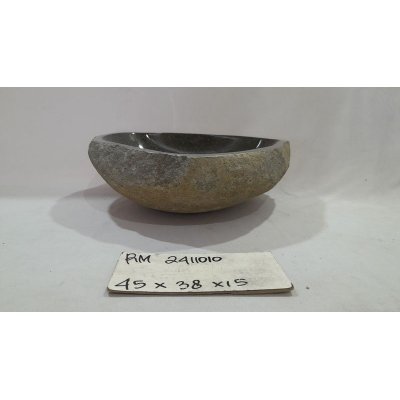 Раковина из речного камня 45x38x15 (RM2411010)