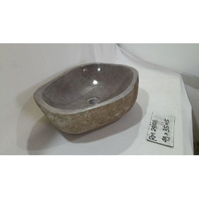 Раковина из речного камня 49x35x15 (RM2411011)
