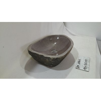 Раковина из речного камня 49x35x15 (RM2411013)