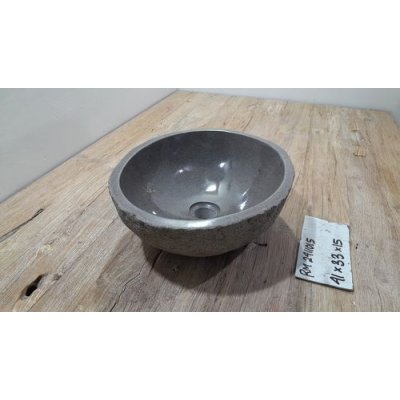 Раковина из речного камня 41x33x15 (RM2411015)