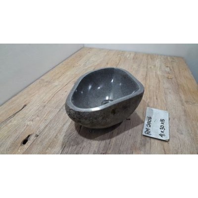 Раковина из речного камня 41x30x15 (RM2411016)
