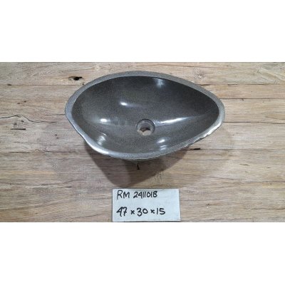 Раковина из речного камня 47x30x15 (RM2411018)