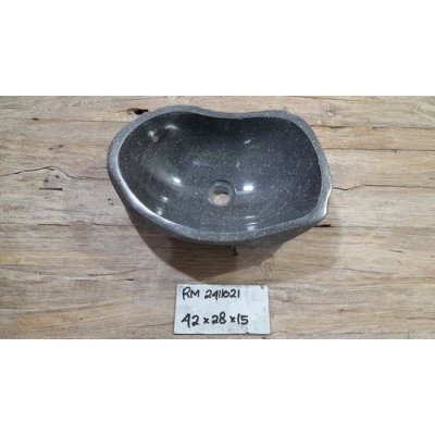 Раковина из речного камня 42х28х15 (RM2411021)