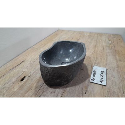 Раковина из речного камня 42х28х15 (RM2411021)