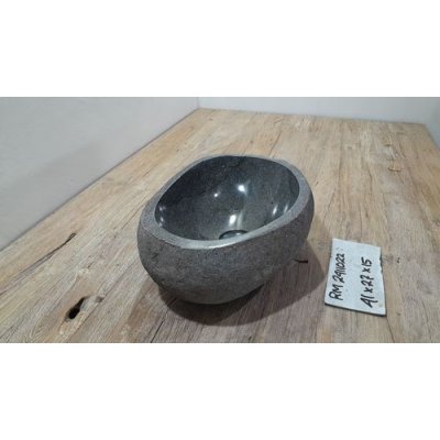 Раковина из речного камня 41x27x15 (RM2411022)