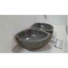 Парные раковины из речного камня 41х32х15 (RM241102A+B)