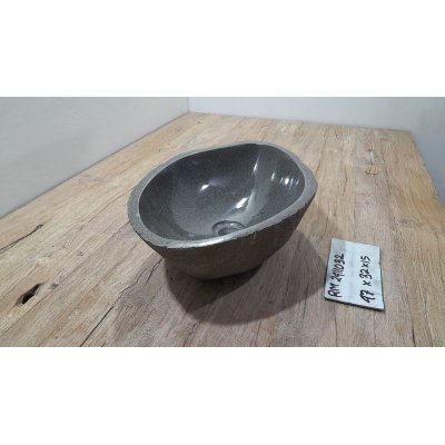 Раковина из речного камня 47x32x15 (RM2411032)