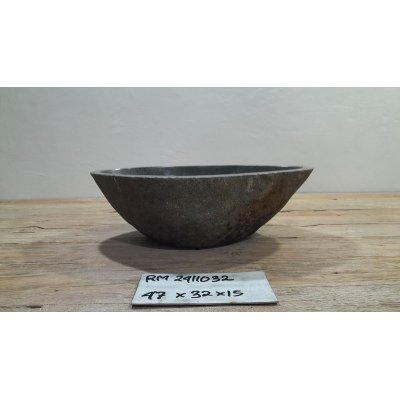 Раковина из речного камня 47x32x15 (RM2411032)