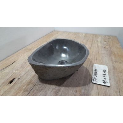 Раковина из речного камня 44х34х15 (RM2411040)
