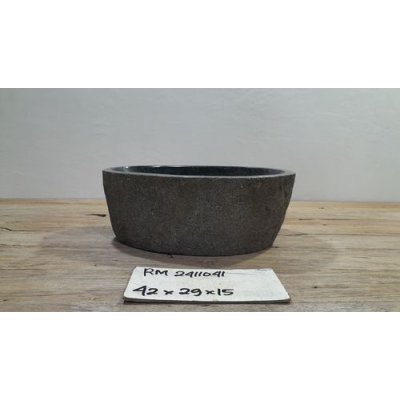 Раковина из речного камня 42x29x15 (RM2411041)