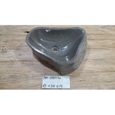 Раковина из речного камня 47x32x15 (RM2411042)
